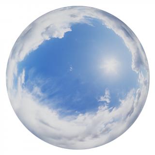 12K clouded skydome HDRi panorama